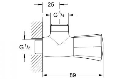 Costa douchekraan 1/2"  - Grohe