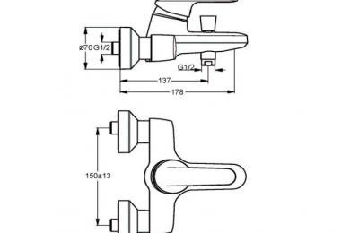 ceramark New bad/douchemengkraan - Ideal standard