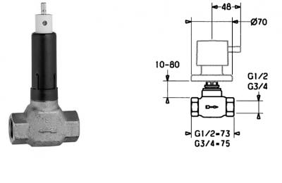 Hansa inbouwstopkraan 1/2"