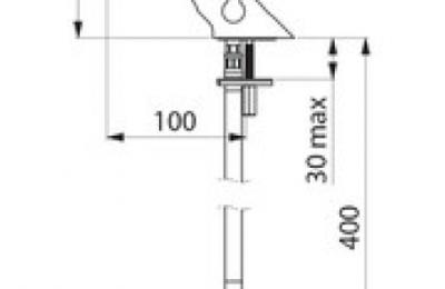 Temposoft mix 2 mengkraan wastafel met stopkraan - Delabie