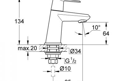 Eurodisc Cosmopolitan toiletkraan XS - Grohe