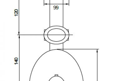 Kaia Douchethermostaat inbouw 3 stopkranen - Van Marcke Collection