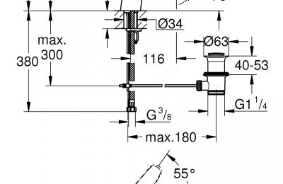 Eurodisc Cosmopolitan bidetmengkraan S - Grohe