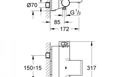 Grohtherm 2000 thermostatische badmengkraan - Grohe