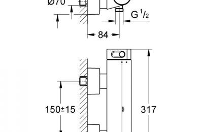 Grohtherm 2000 thermostatische badmengkraan - Grohe