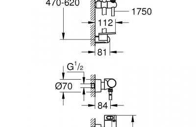 Grohtherm 2000 thermostatische douchekraan met badset - Grohe