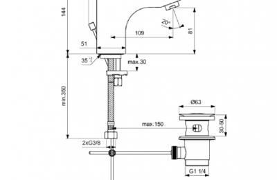 Ceraplan III wastafelmengkraan grande - Ideal Standard