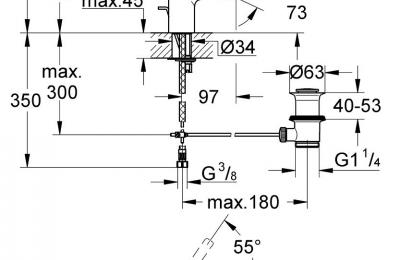 Lineare Bidetmengkraan S-Size - Grohe