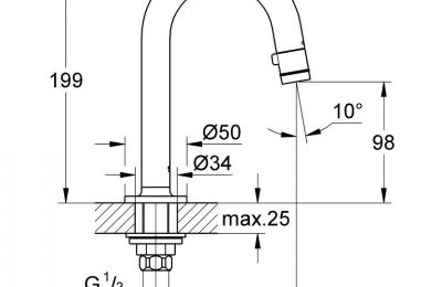 Universal Toiletkraan - Grohe