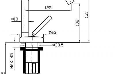 Isystick wastafel lage bek - Zucchetti