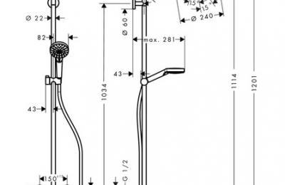 Crometta S 240 Showerpipe - Hansgrohe