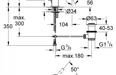 Lineare Wastafelmengkraan XS-Size - Grohe