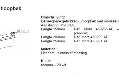 Toebehoren beweegbare bek - Mora