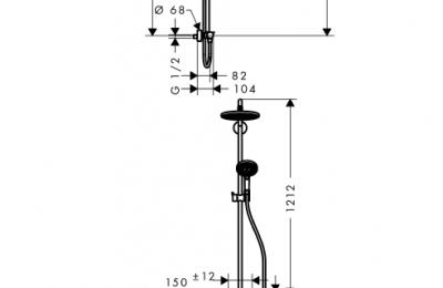 Raindance select showerpipe 240mm - Hansgrohe