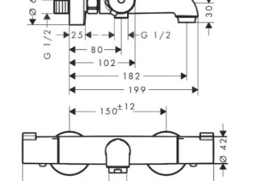 Ecostat 1001 CL Badthermostaat - Hansgrohe