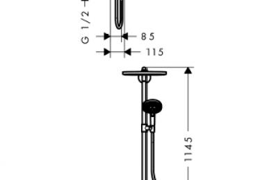 Raindance select showerpipe 300mm - Hansgrohe