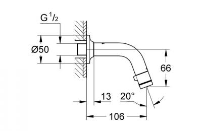 Universal Toiletkraan wand - Grohe