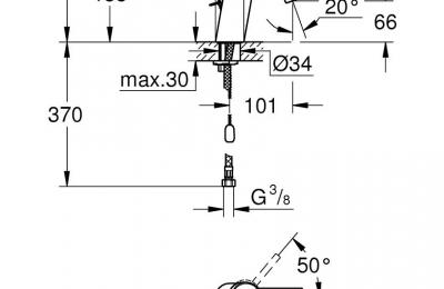 Concetto wastafelmengkraan automatische lediging - Grohe