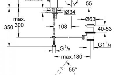 Lineare Wastafelmengkraan S-Size - Grohe