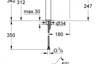 eurocube wastafelmengkraan XL - Grohe