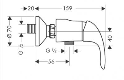 Focus  E douchemengkraan - Hansgrohe