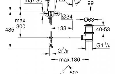 Concetto wastafelmengkraan M - Grohe