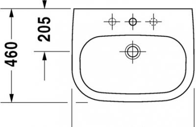 D-code wastafel 65cm - Duravit