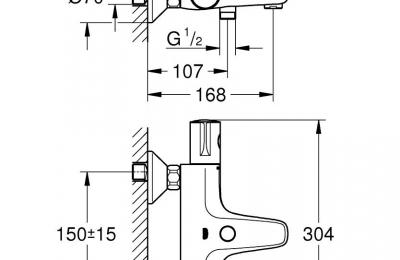 Grohtherm 800 Thermostatische badmengkraan - Grohe