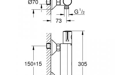 Grohtherm 800 Thermostatische douchemengkraan - Grohe