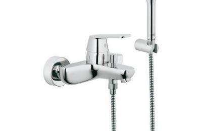 Eurosmart cosmopolitan ééngreepsmengkraan Bad/douche 1/2" met douchegarnituur- Grohe