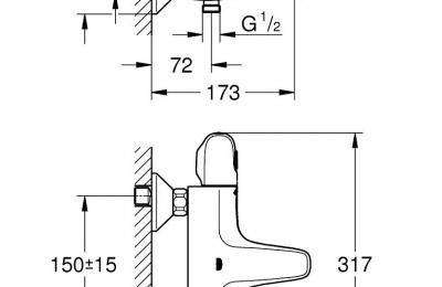 Grohtherm 1000 thermostatische badmengkraan - Grohe