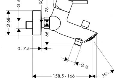 Talis SÂ² badmengkraan - Hansgrohe