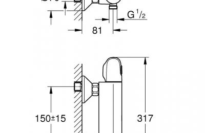 Grohtherm 1000 thermostatische douchemengkraan - Grohe